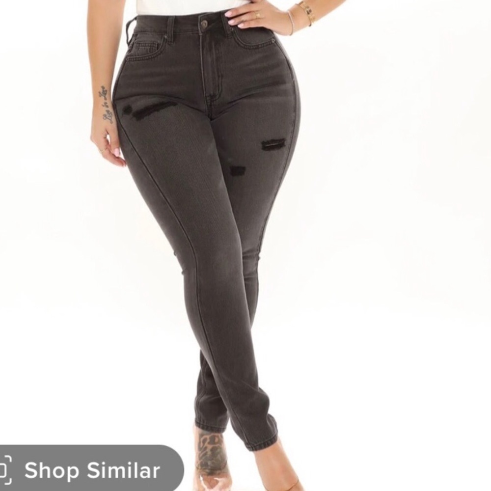 Fashion nova grey skinny jeans